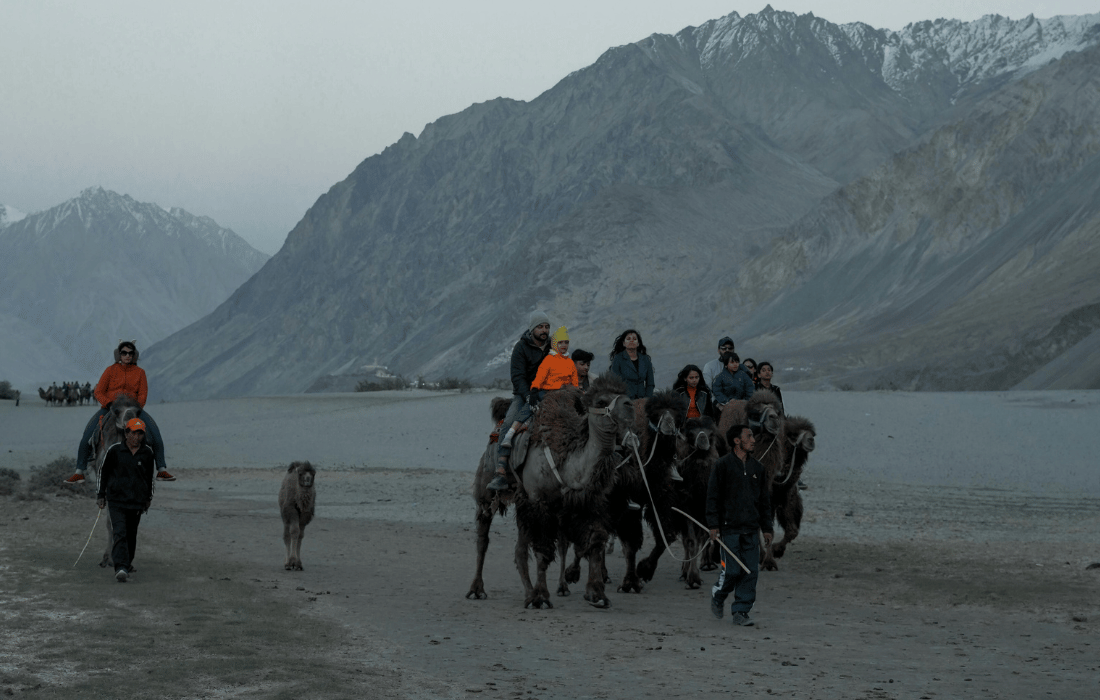 A family in Nubra Valley